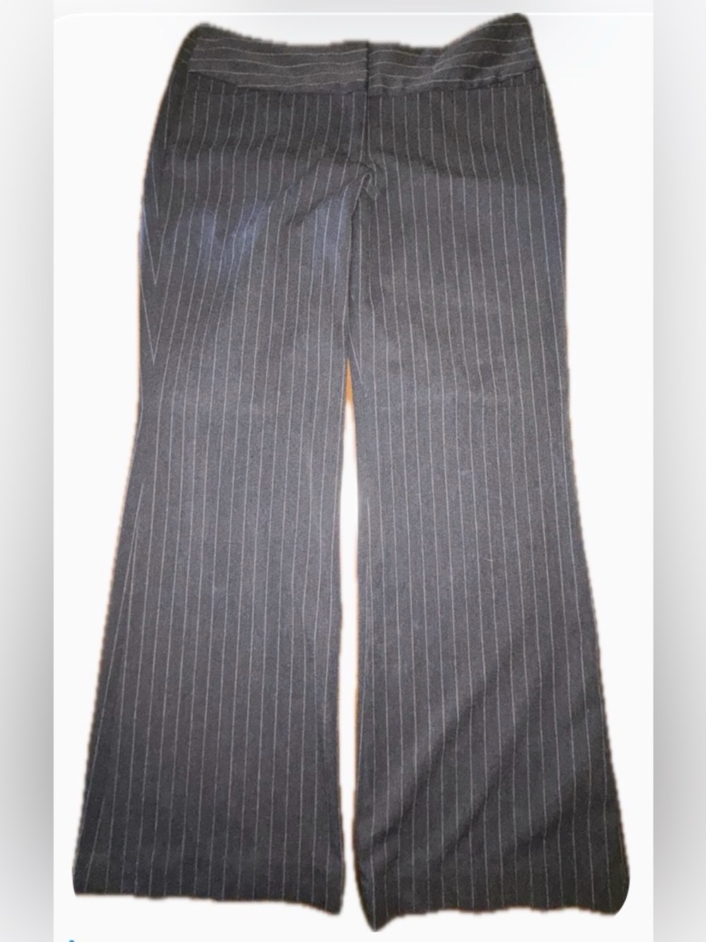 Express Editor Gray Pinstripe Wide Leg Dress Pants 12R